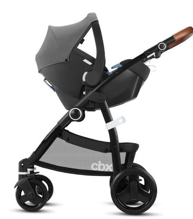 Cybex Leotie Lux spacerówka + stelaż + gondola CBX Crunchy Red