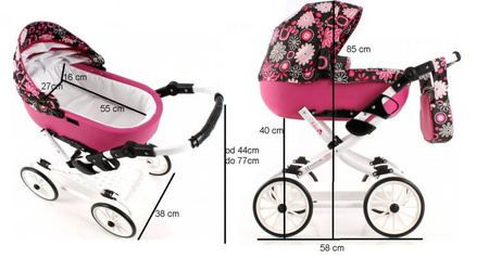 Adbor Viki Wózek dla Lalek Serca VI 07