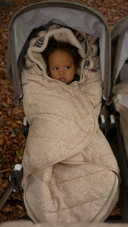 Lodger Wodoodporny Zimowy Śpiworek Do Wózka Jasnobeżowy Taslon Birch