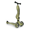 Scootandride Highwaykick 1 Jeździk i Hulajnoga 2w1 1-5 lat + Scootandride Kask S-M Olive