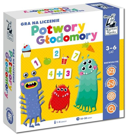 Kapitan Nauka Potwory Głodomory Gra Na Liczenie 3-6 Lat