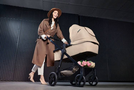 Kinderkraft Newly Wózek Wielofunkcyjny 3w1 Wózek Głęboko-Spacerowy + Fotelik Classic Black