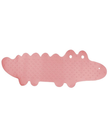 Bocioland Mata Antypoślizgowa do Kąpieli Krokodyl Różowa