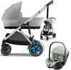 Cybex E-Gazelle S Wspomagany Wózek Głęboko-Spacerowy + Britax Romer Baby-Safe Pro Fotelik Samochodowy 0-13kg