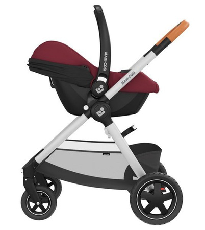 Maxi Cosi Tinca i-Size Fotelik Samochodowy 0-13 kg + FamilyFix2 Baza Do Fotelików Samochodowych Essential Red