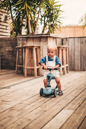 Scootandride Highwaykick 1 Jeździk i Hulajnoga 2w1 1-5 Lat Steel + Canpol Babies Termoopakowanie