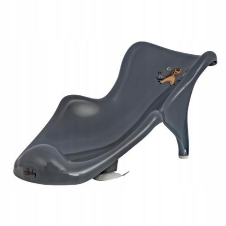 MALTEX Fotelik do kąpieli KONIK stalowy szary