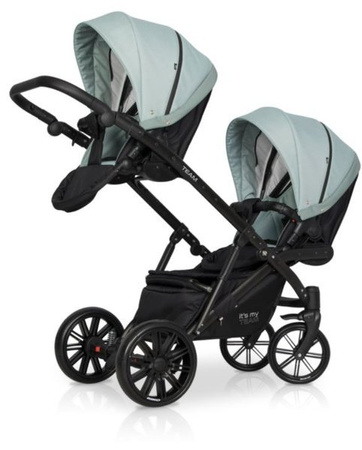 Riko Team Wózek Bliźniaczy Rok Po Roku Głęboko-Spacerowy Basil