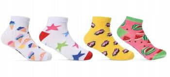 Be Snazzy Skarpety Stopki 36 - 38 39 - 41 Mix Wzorów i Kolorów