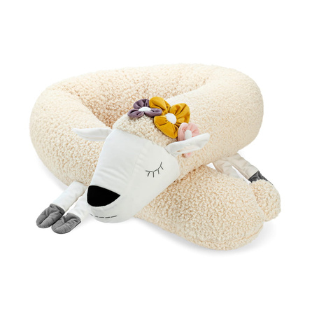 SenLove Poduszka Wałek Ochraniacz do Łóżka Owieczka