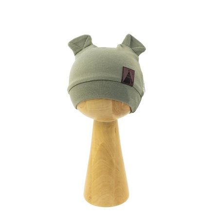 Nicol Czapka Bawełniana Niemowlęca Dla Chłopca Bruno Rozmiar 68 Zielona