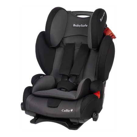BabySafe Collie Fotelik Samochodowy 9-36kg Szaro-Czarny
