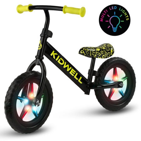 Kidwell Rebel Led Rowerek Biegowy Neon Yellow
