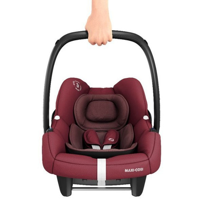 Maxi Cosi Tinca i-Size Fotelik Samochodowy 0-13 kg + FamilyFix2 Baza Do Fotelików Samochodowych Essential Red