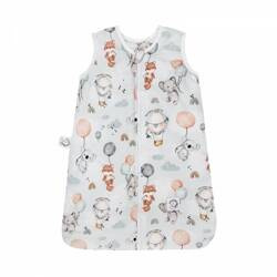 Bambusowy Śpiworek Niemowlaka Mały 0-6m Balony 40X60