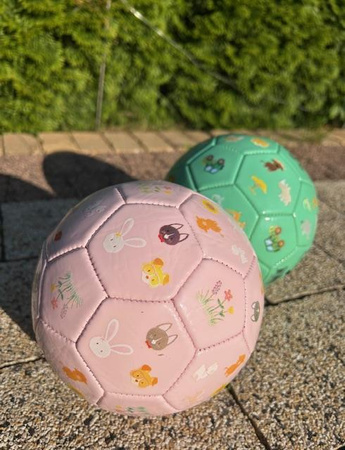 Happy World Piłka z imitacji skóry Safari mint