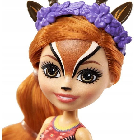 Barbie Enchantimals Lalka+zwierz.domowe FNH22 Gabriella Gazelle & Spotter GTM26