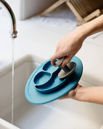 EZPZ Silikonowa Myjka Czyścik Do Naczyń Bez Bakterii Szary Szary