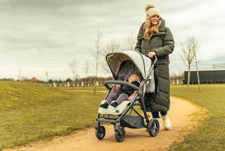 Oyster Zero Gravity Wózek Spacerowy Mustard stelaż szary