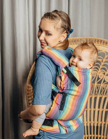 LennyLamb Nosidło LennyUpGrade z Tkaniny Skośno-Krzyżowej 100% Bawełna Luna Rozmiar Standard