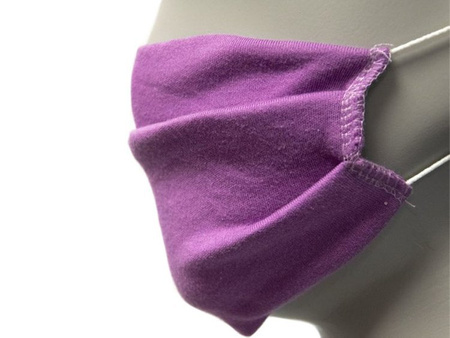 Ewa Klucze Maseczka Ochronna Wielorazowa Dla Dorosłych 100% Bawełna Fioletowa