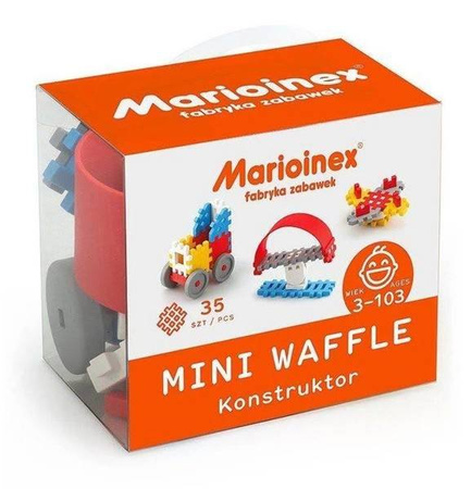 Marioinex Klocki Waffle Mini 35szt. Konstruktor Chłopiec