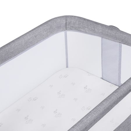 Lionelo Luna Łóżeczko Dostawne Grey Concrete