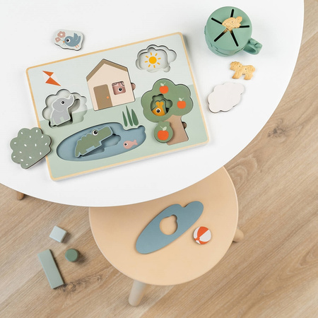 Done by Deer Drewniane Puzzle Warstwowe Deer Friends