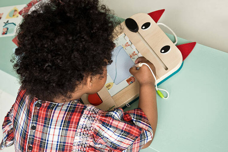 LILLIPUTIENS Drewniana tablica – znikopis Wilk Louis 2 lata+