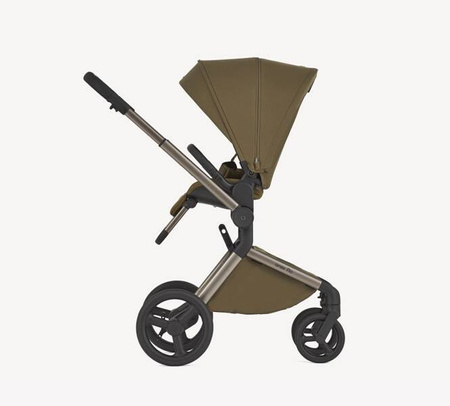 Anex Flo Wózek Głęboko-Spacerowy Astra + Cybex Aton B2 i-Size Fotelik Samochodowy 0-13kg + Baza One Volcano Black