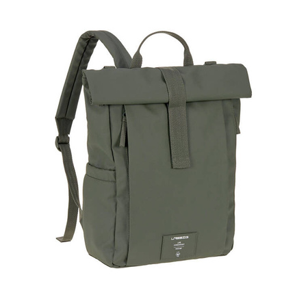 Lassig Green Label Plecak dla mam z akcesoriami Rolltop Up Backpack olive