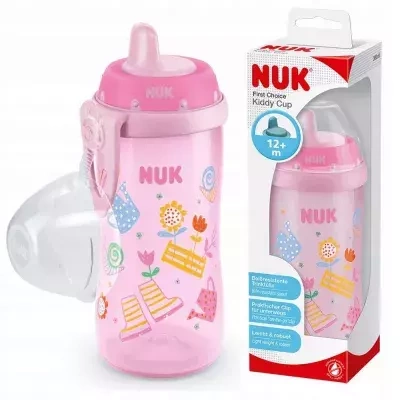Nuk Kiddy Cup Kubek Niekapek 12m+ 300 ml Mix Wzorów