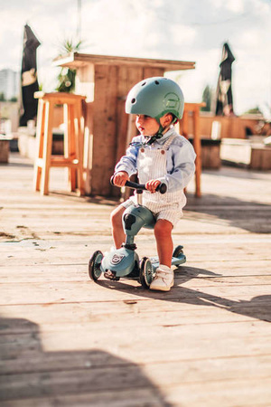 Scootandride Highwaykick 1 Jeździk i Hulajnoga 2w1 1-5 Lat Steel + Canpol Babies Termoopakowanie