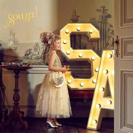 Souza! Torebka na ramię dla dzieci złota cekinowa Angelique