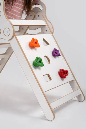 Tupti.wood Drabinka Pikler Ścianka Wspinaczkowa Biała