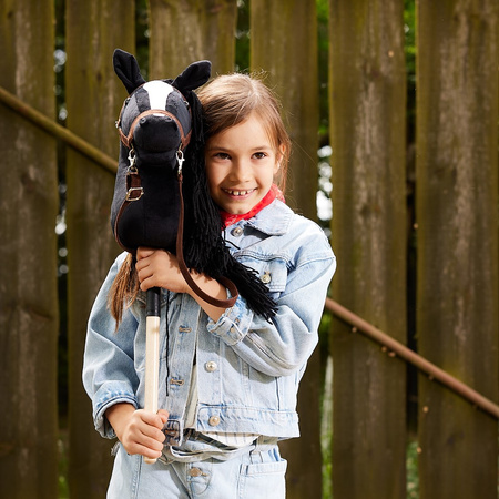 Hoppihorse Koń na Kiju Hobby Horse A4 Czarny 64cm