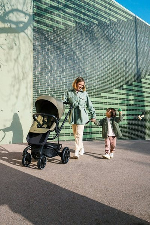 Easywalker Harvey 3 Wózek Spacerowy Steel Blue (zawiera stelaż, siedzisko z budką i pałąkiem z ekoskóry)