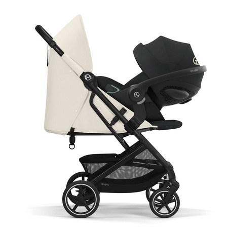 Cybex Beezy Wózek Spacerowy Rama Czarna Canvas White 2024