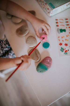 Janod Zestaw kreatywny Kamienie do ozdabiania 6+