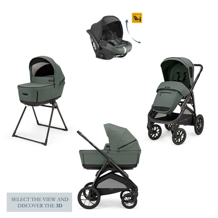 Inglesina Aptica XT System Quattro Wózek Głęboko-Spacerowy z Fotelikiem Darwin Infant Recline Taiga Green