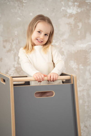 Tupti.wood Kitchen Helper Noway Pomocnik Kuchenny Bezpieczny Szary