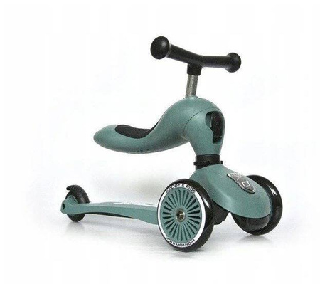 Scootandride Highwaykick 1 2w1 Jeździk i Hulajnoga 1-5 Lat + Kask XXS-S Dla Dzieci 1-5 Lat Forest