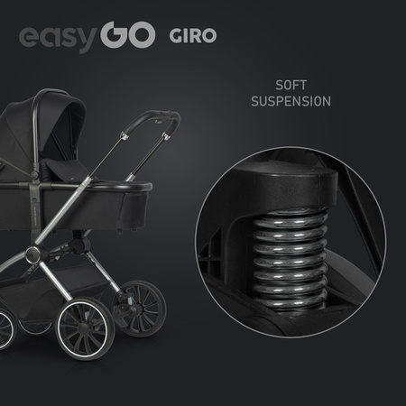 EasyGo Giro Wózek Głęboko-Spacerowy Ebony Black