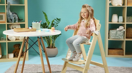 Lionelo Floris Krzesełko Do Karmienia Beżowe || Natural White