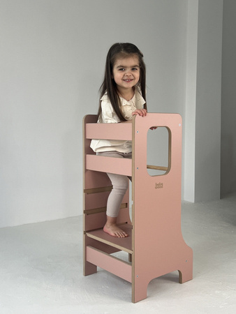 Baby Wood Slim M Kitchen Helper Różowy