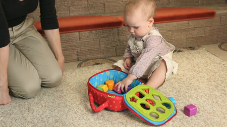 Training2s Zabawka Edukacyjna - Sorter Z Klockami Kształty