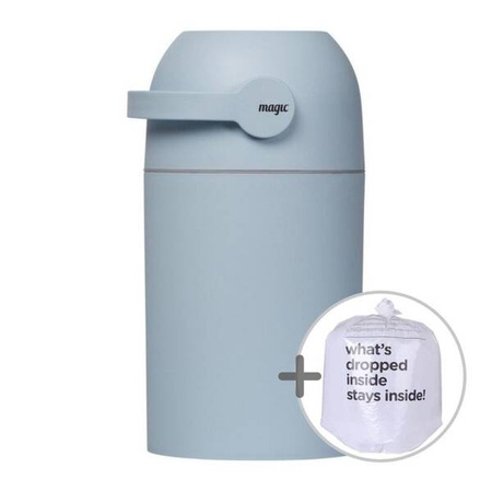 Magic Majestic Kosz Na Zużyte Pieluchy + Worki Niebieski