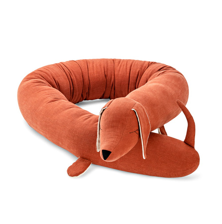 SenLove Ochraniacz do Łóżeczka Piesek Ceglasty