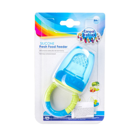Canpol Babies Silikonowa Siateczka Do Podawania Pokarmów 56/010_blu Niebieski