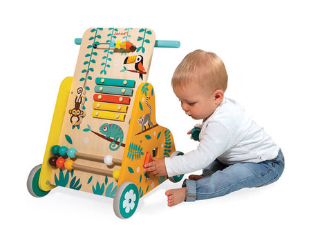 Janod Tropik Wielofunkcyjny Pchacz Edukacyjny 12m+
